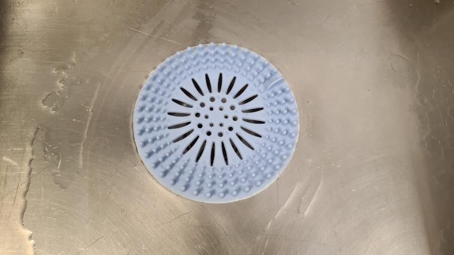 Go Gadget Silicone Afvoerstop voor Keuken & Badkamer Anti-Haar Anti-Verstopping Ontstopper Gootsteen Zeef Blauw