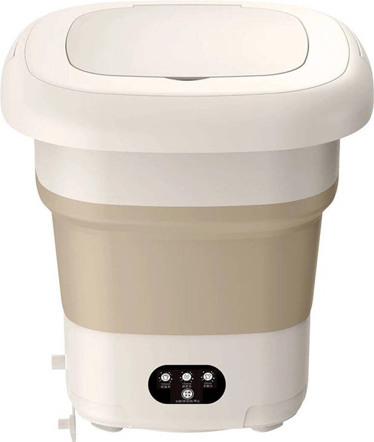 Go-shipping Camping Wasmachine Mini Wasmachine Draagbare Wasmachine 9L Met Centrifuge Khaki