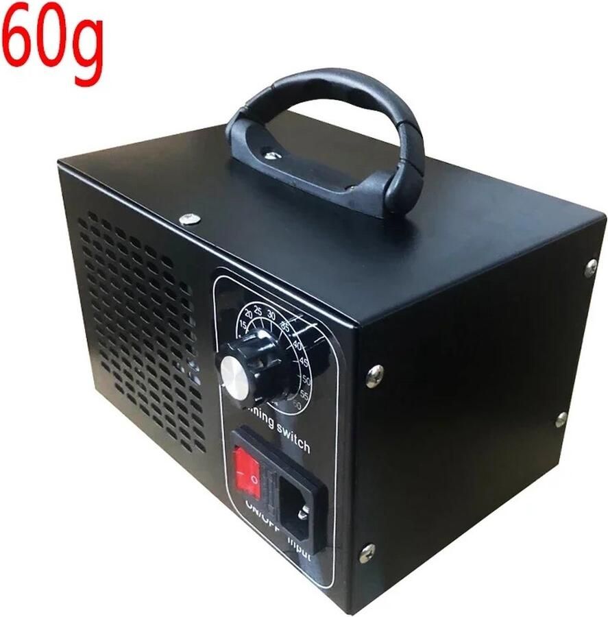 Go-shipping Luchtreiniger Air Purifier Luchtfilter Desinfectie Ozon Generator 220V 60G Zwart