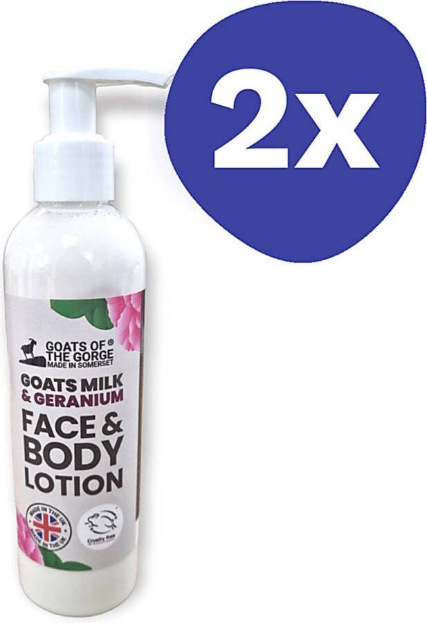 Goats of the Gorge Geitenmelk Bodylotion Geranium (2x 250ml)