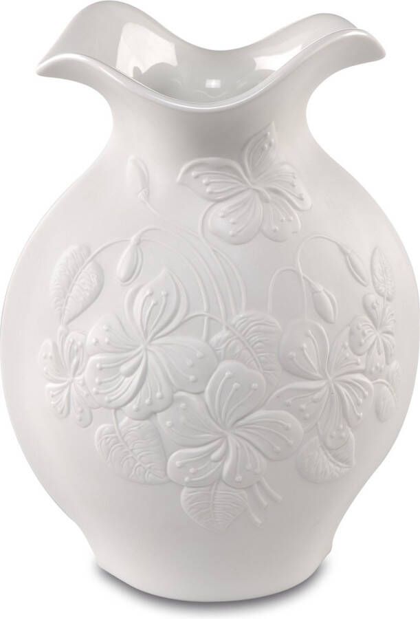 Goebel® Kaiser | Vaas ""Floralie 20"" | Hoogwaardig Porselein Wit 20cm