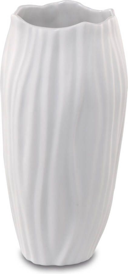 Goebel® Kaiser | Vaas ""Spirulina 20"" | Hoogwaardig Porselein Wit 20cm