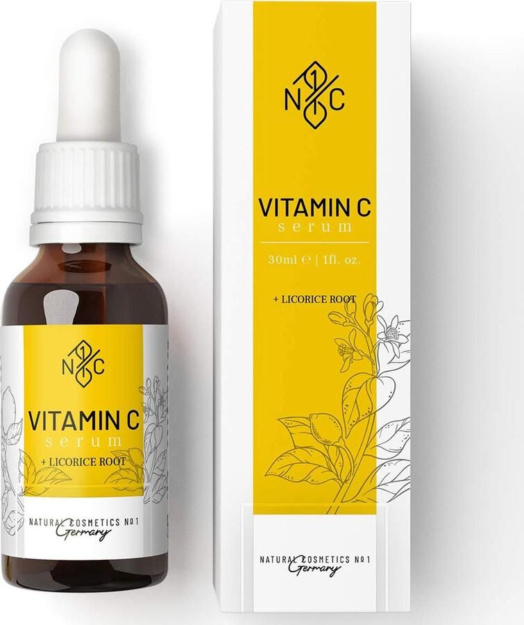 Goerges Markenwelt Vitamine C Serum Hoogwaardige gezichtsverzorging met vitamine C & zoethoutwortelextract Anti Veroudering Onzuivere huid Veganistisch
