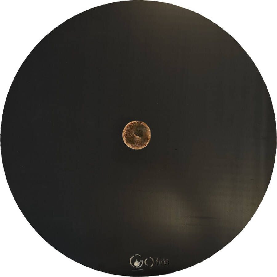 GoFire Deksel voor Vuurschaal 60 cm Zwart Hittebestendige coating