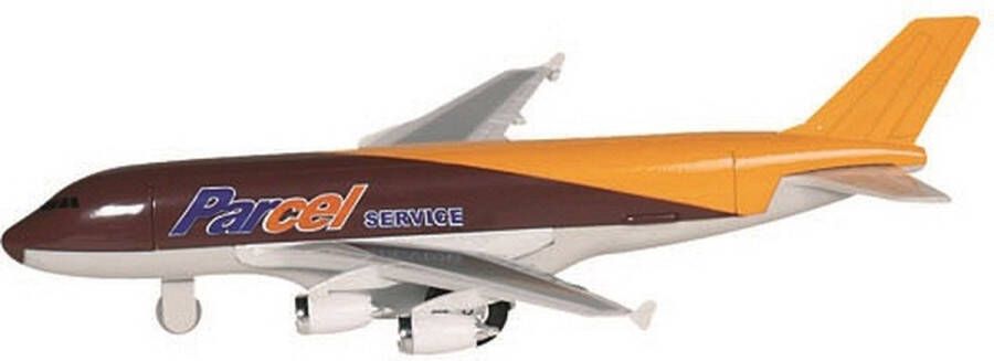 Goki 2x Speelgoed vracht vliegtuig 19 cm