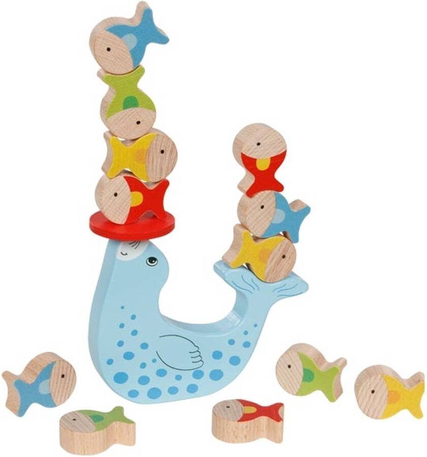 Goki Houten Balansspel Zeehonden 15dlg
