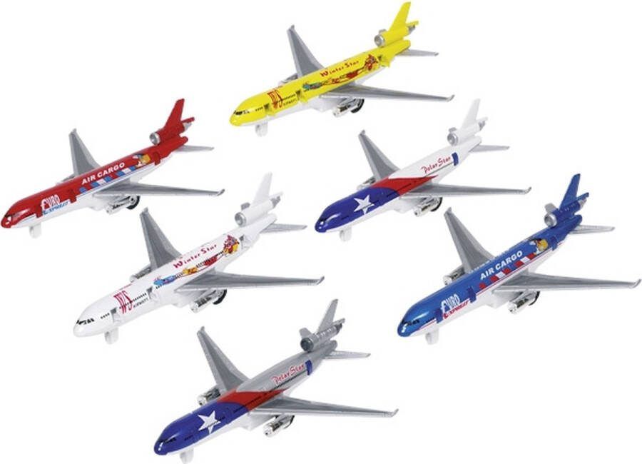 Goki Airplane die-cast L= 19 cm (1 stuk)