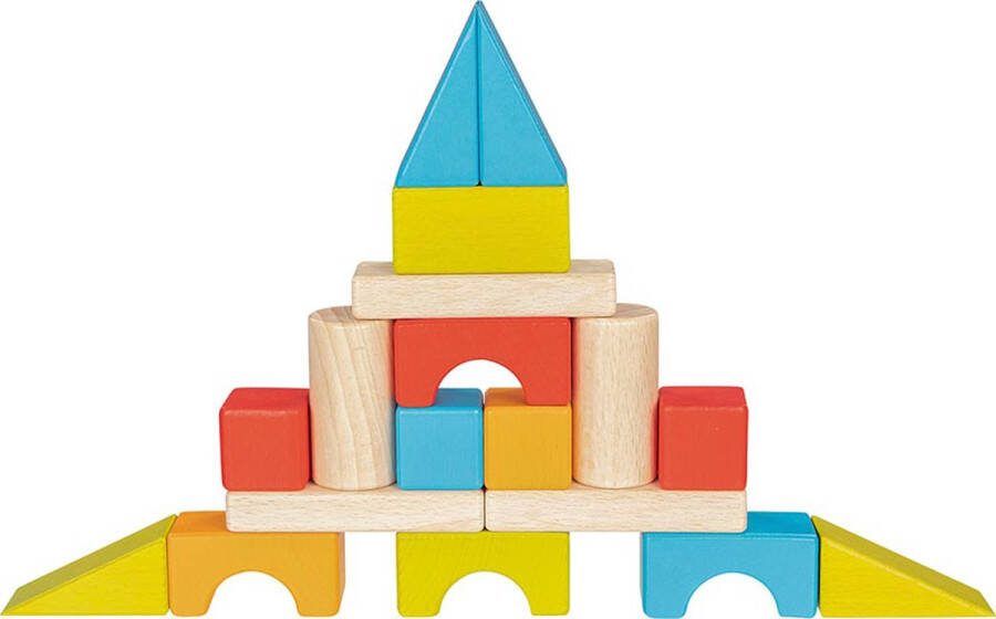 Goki BOUWBLOKKEN in KOFFER 25x8 5x19cm 50-delig hout karton en metaal 3+