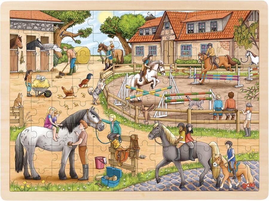 Goki 57367 puzzel Legpuzzel 96 stuk(s) Liggend