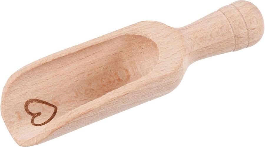 Goki Houten Meelschepje Hart Klein 10cm