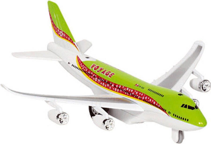 Merkloos Groen Vliegtuigje Met Licht En Geluid Speelgoed Vliegtuigen