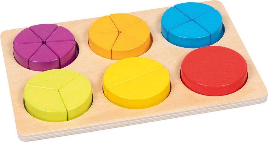 Goki Houten Leerpuzzel Breuken 22dlg