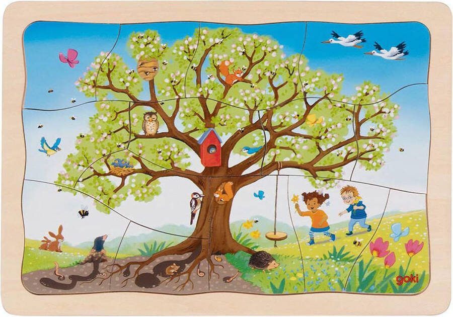 Goki Houten Legpuzzel Mijn Appelboom 32st
