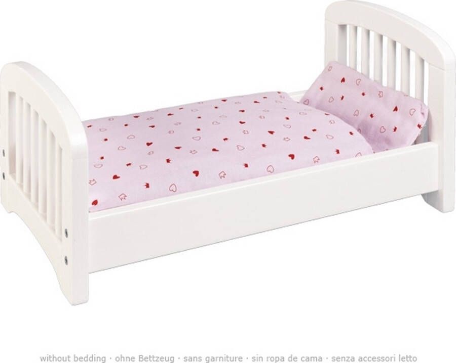 Goki Poppenbed blank hout exclusief beddengoed