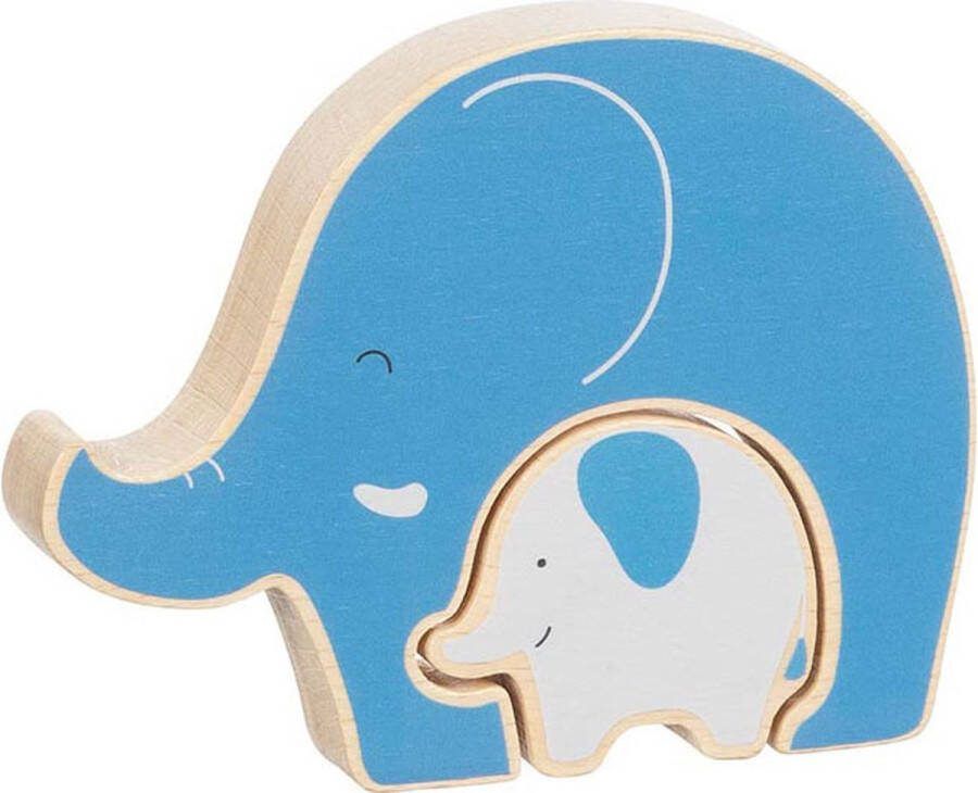 Goki Houten Puzzel Staand Olifant 2st