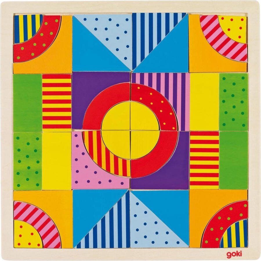 Goki Houten Puzzel Wereld van Kleuren 40dlg