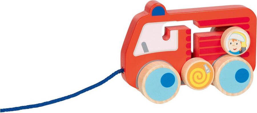 Goki Houten Trekfiguur brandweer 112