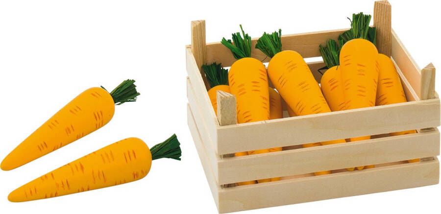 Goki Carrots in vegetable crate vegetable: h= 11 cm