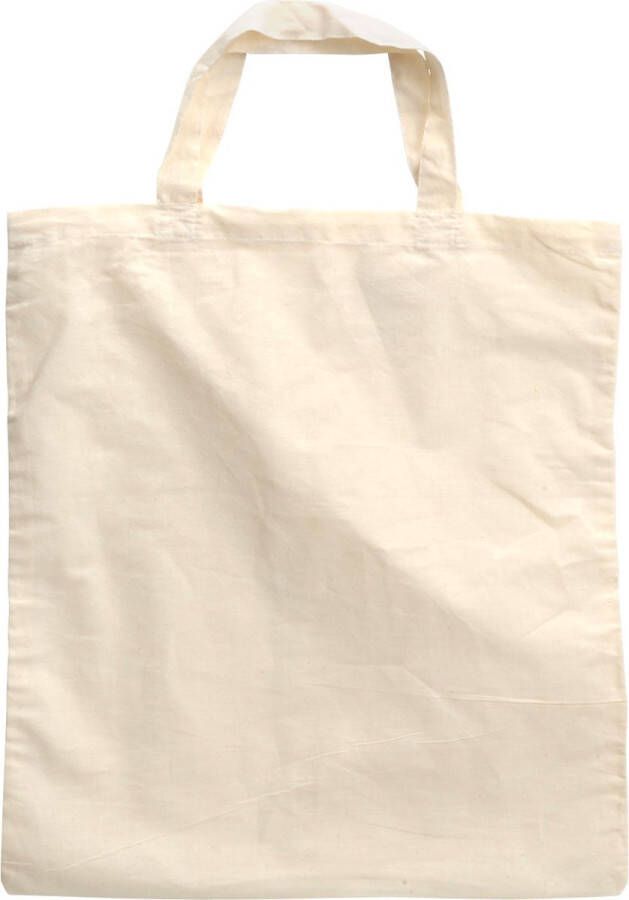 Goki Katoenen Draagtas XL Blanco