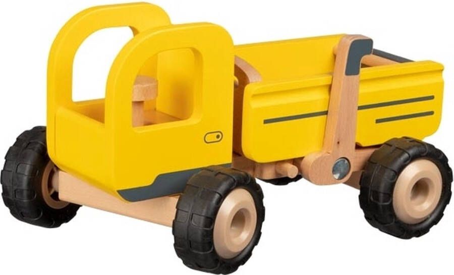 Goki Kiepwagen Geel Hout Junior 14 5 X 25 Cm