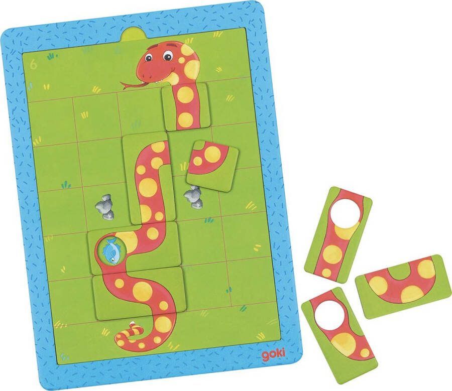 Goki Magneetspel: HONGERIGE SLANGEN 20x27 5cm karton 4+