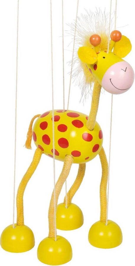 Goki Marionet: GIRAFFE H27cm hout 3+