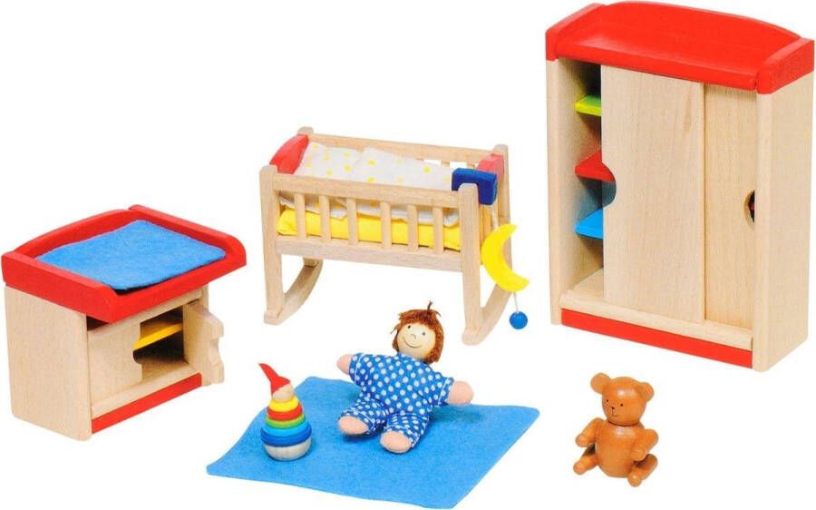 Goki Meubeltjes Poppenhuismeubeltjes Kinderkamer 12-delig