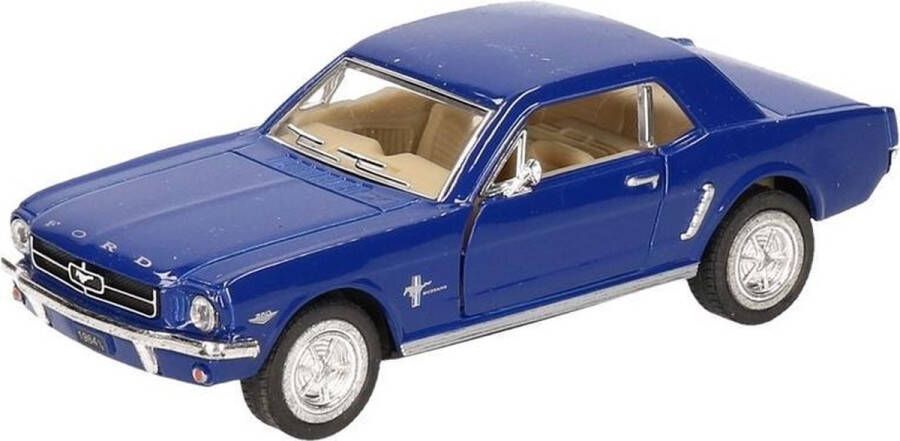 Goki Modelauto Ford Mustang 1964 Blauw 13 Cm Speelgoed Auto Schaalmodel