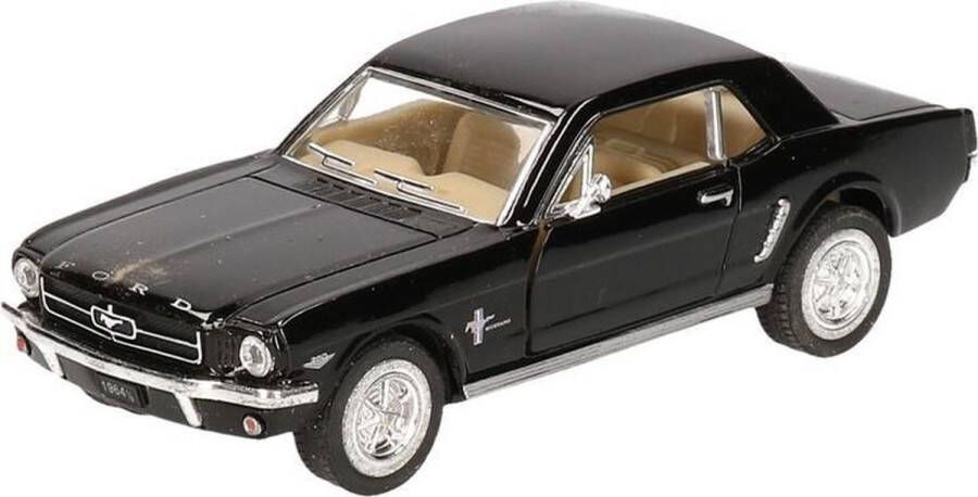 Goki Modelauto Ford Mustang 1964 Zwart 13 Cm Speelgoed Auto Schaalmodel