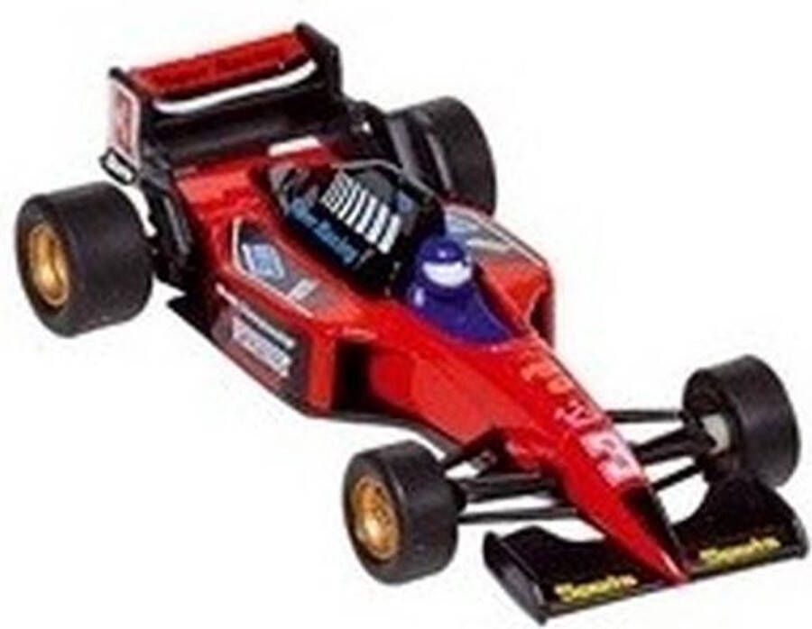 Goki Modelauto Formule 1 wagen rood 10 cm speelgoed race auto schaalmodel