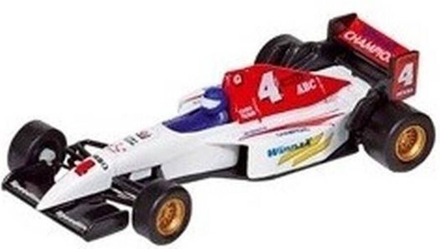 Goki Modelauto Formule 1 wagen wit 10 cm speelgoed race auto schaalmodel