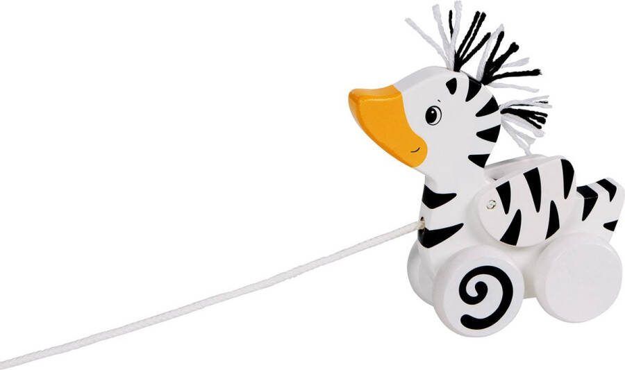 Goki Pull-along animal zebra-duck 16 x 5