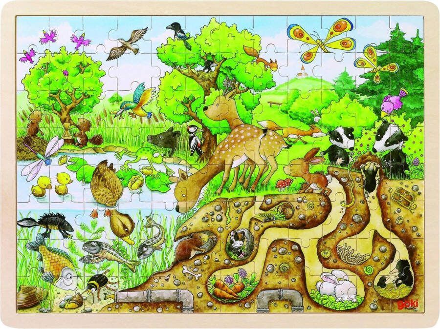 Goki PUZZEL: OP ONTDEKKING IN DE NATUUR 96-DELIG