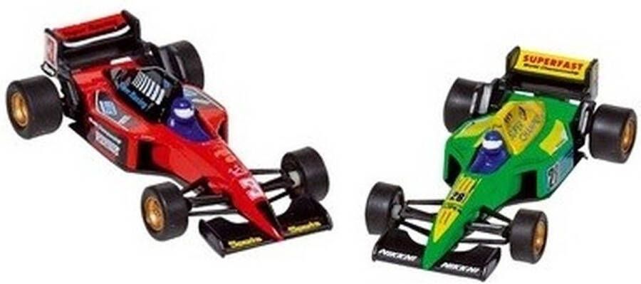 Goki Raceauto Speelgoed Set Van 2x Stuks Formule 1 Wagens 10 Cm Speelgoed Auto&apos;s