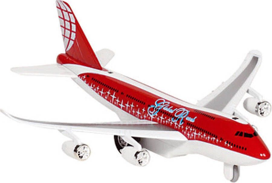 Merkloos Rood Vliegtuigje Met Licht En Geluid Speelgoed Vliegtuigen