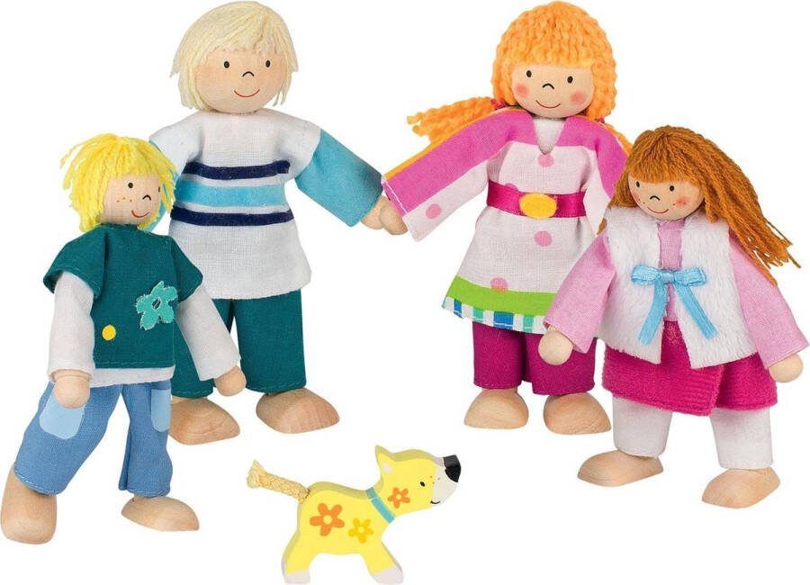Goki Susibelle Poppen Familie Houten Buigpoppenset