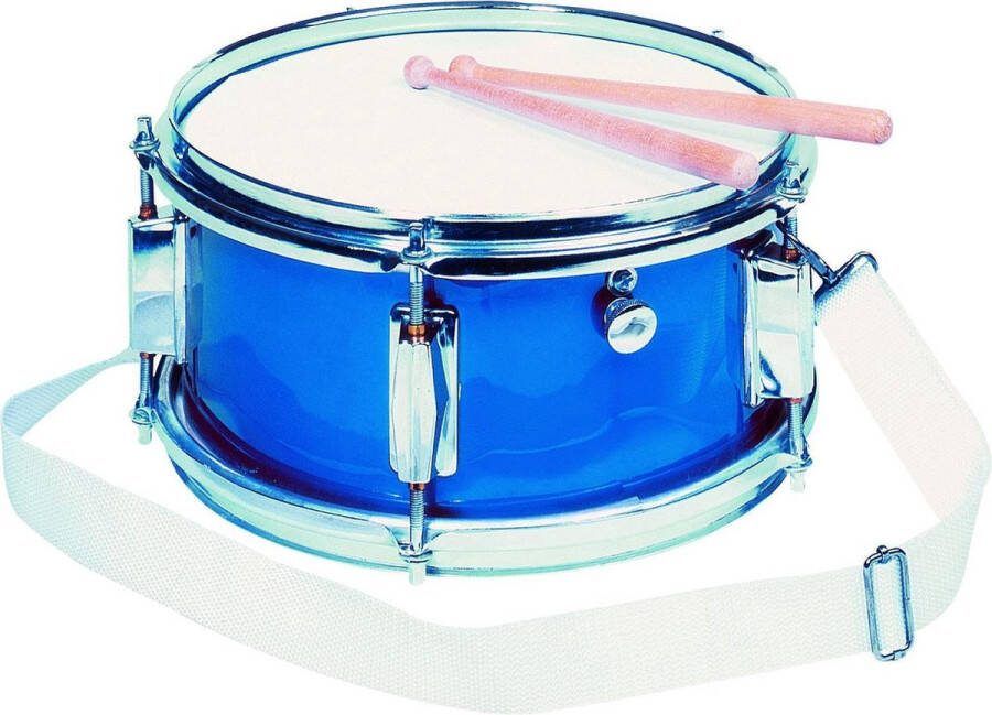 Goki TROMMEL BLAUW met regelknop diam.28xH14cm 3+