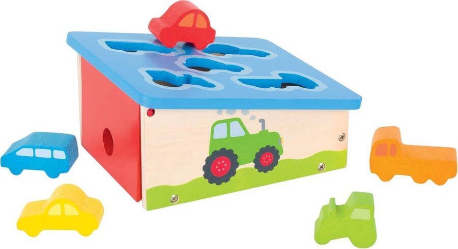 Goki Vormensorteerder Voertuigen Hout 5-delig