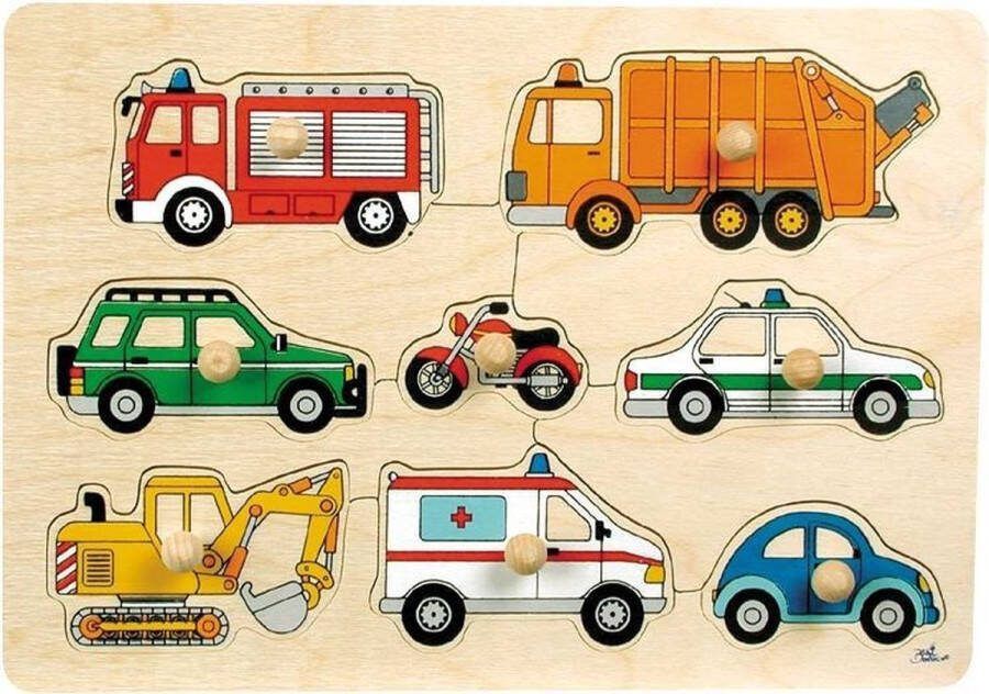 Goki vormenpuzzel Verkeer junior hout 8 stukjes