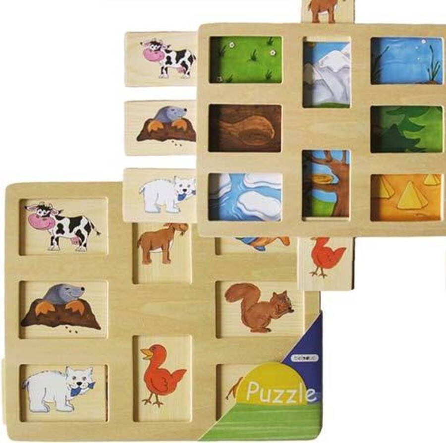 Goki Wie leeft waar puzzel