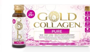 Gold Collagen Pure Huid Haar en Nagels 10 x 50 ml 10 dagen kuur vloeibaar beauty voedingssupplement
