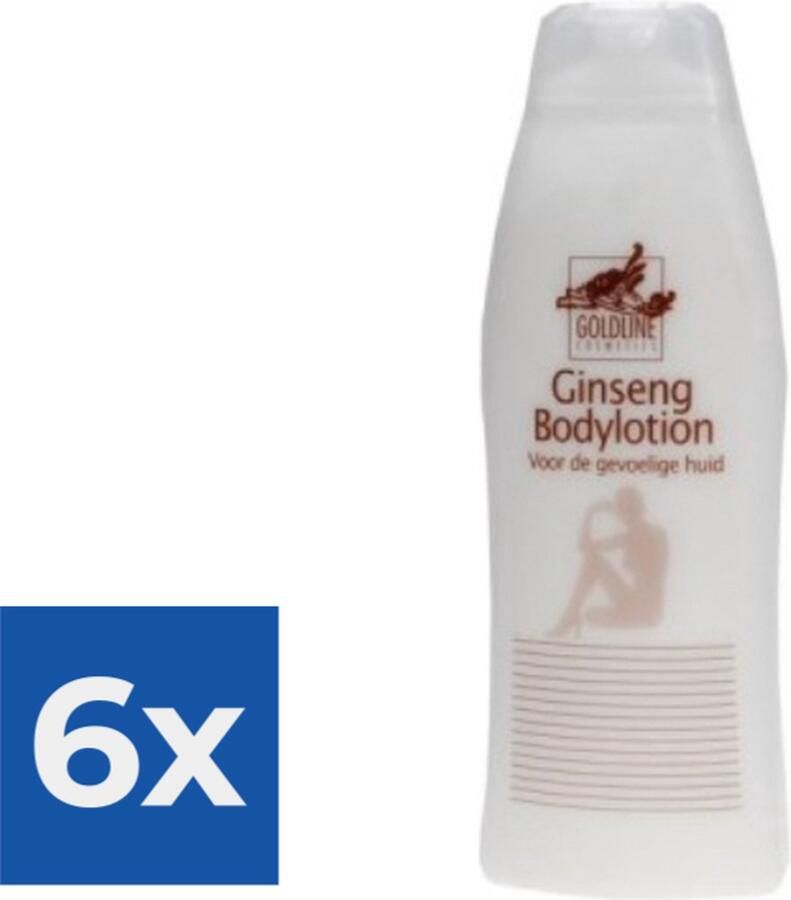 GOLD LINE Goldline Ginseng Bodylotion 500 mL Voordeelverpakking 6 stuks