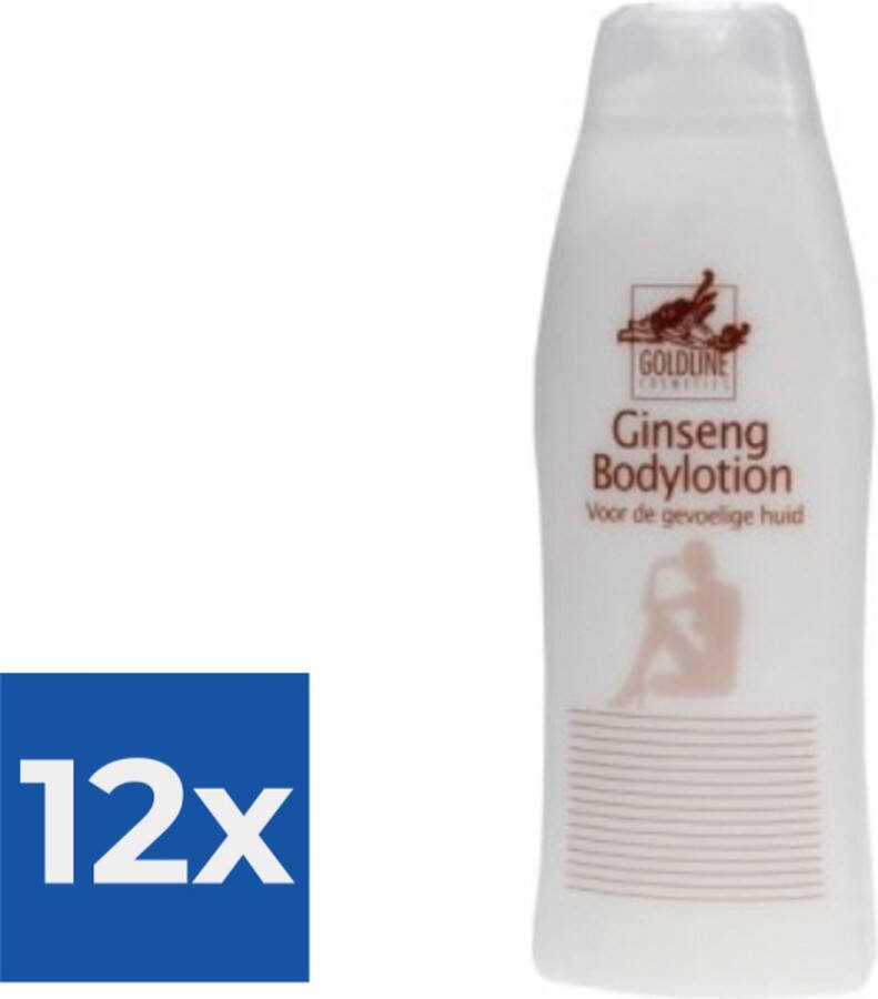 GOLD LINE Goldline Ginseng Bodylotion 500 mL Voordeelverpakking 12 stuks