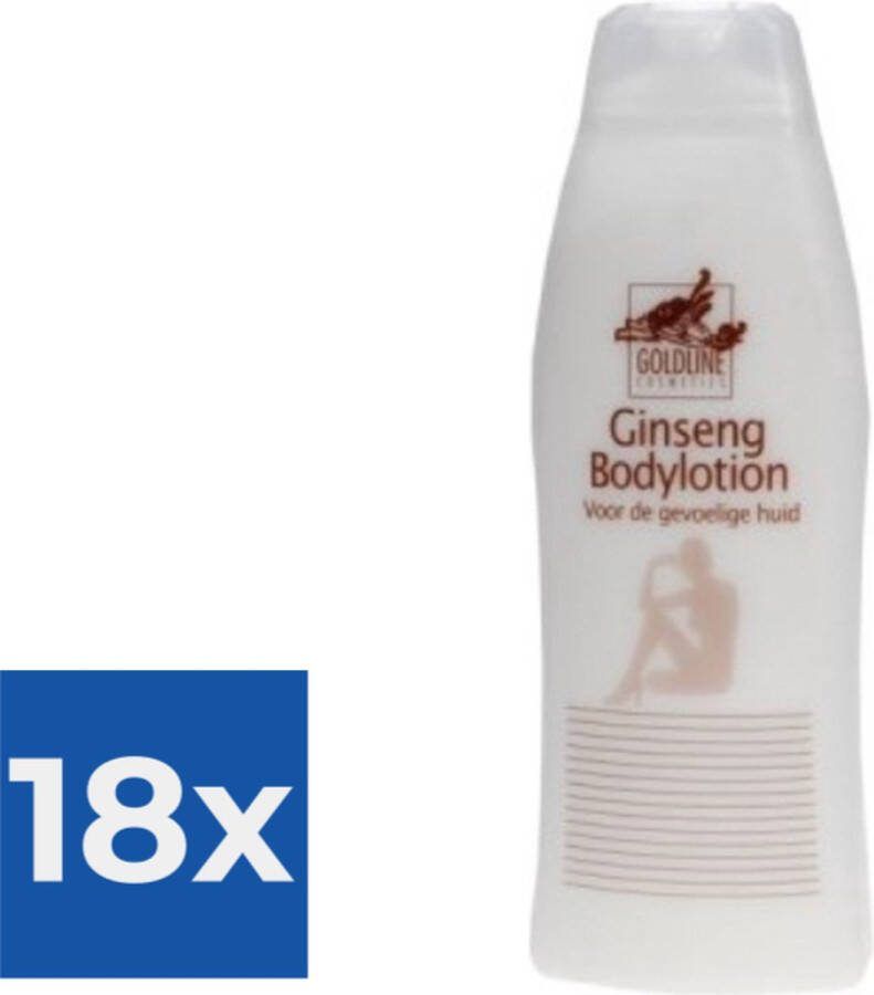 GOLD LINE Goldline Ginseng Bodylotion 500 mL Voordeelverpakking 18 stuks