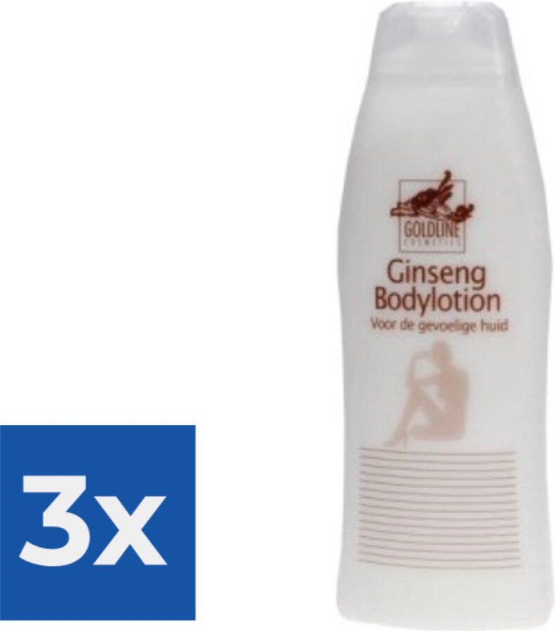GOLD LINE Goldline Ginseng Bodylotion 500 mL Voordeelverpakking 3 stuks