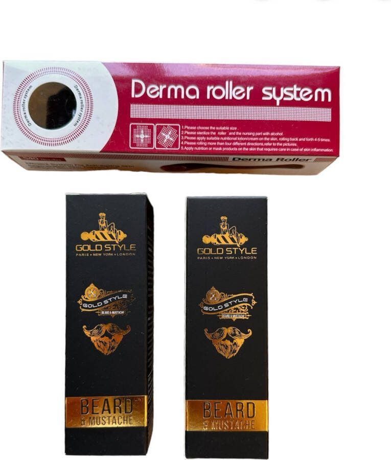 Gold style Beard & Moustache Care Serum voordeel set 10 stuks 1000 ml. Baardolie Baard Serum