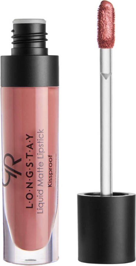 Golden Rose Longstay Liquid Matte Lipstick NO: 24 Matte vloeibare lippenstift langhoudend geeft niet af