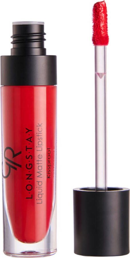 Golden Rose Longstay Liquid Matte Lipstick 9 Sexy Red Kissproof
