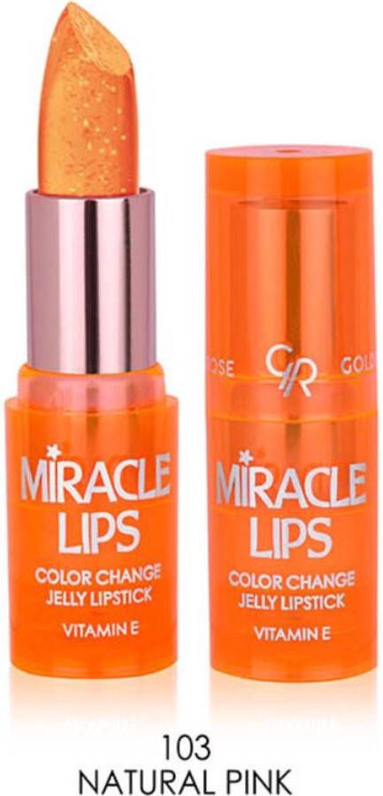 Golden Rose Miracle Lips Kleur Veranderende Lipstick pH waarde 103 Nude Roze