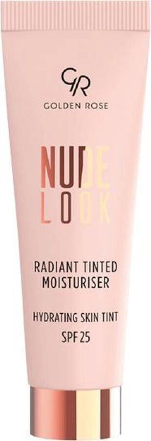 Golden Rose Nude Look Radiant Tinted Moisturiser Medium SPF25 Gekleurde hydraterende dag creme